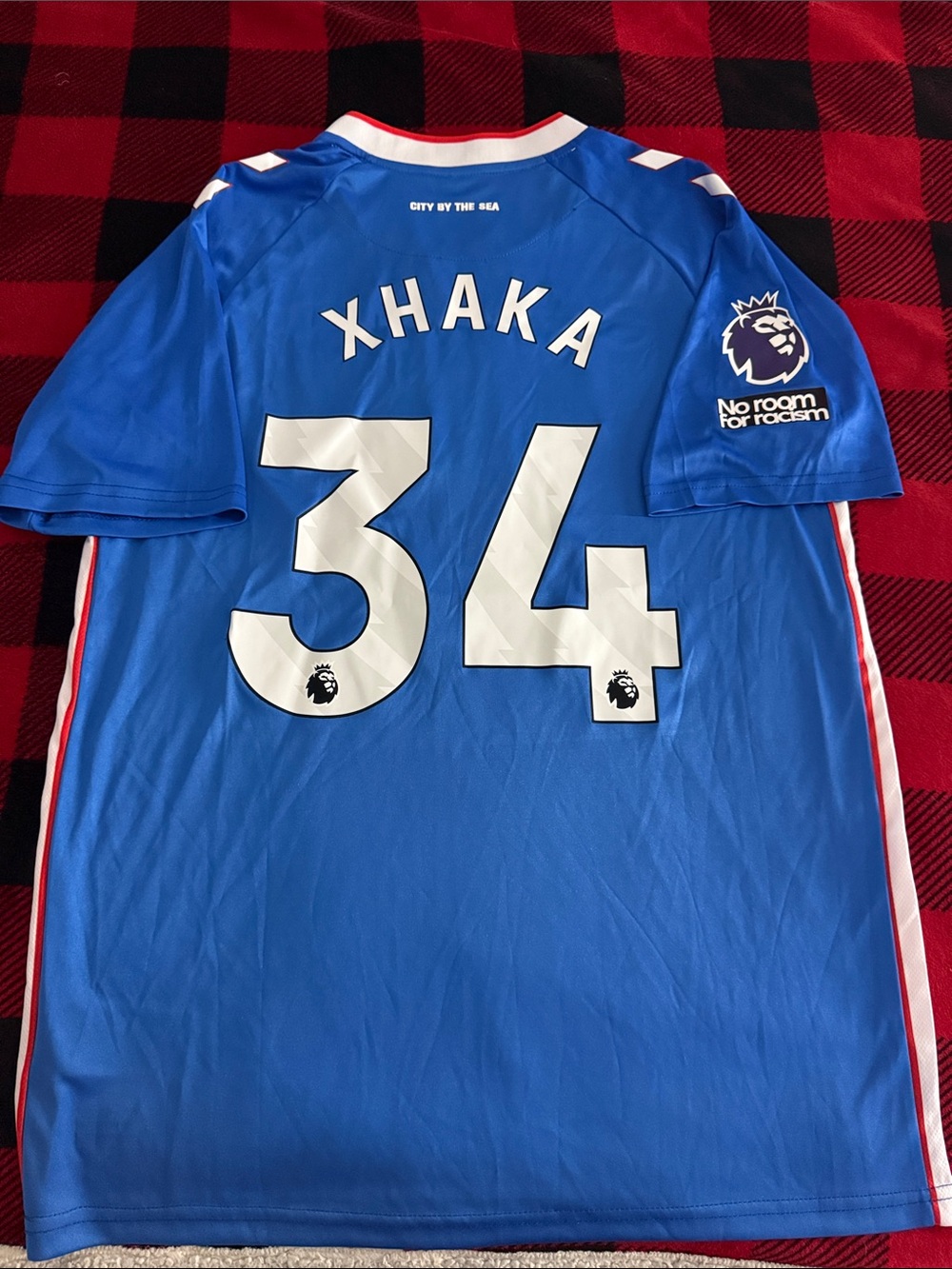 AFC Sunderland #34 Granit Xhaka 2025-26 Hummel Premier League Away Jersey